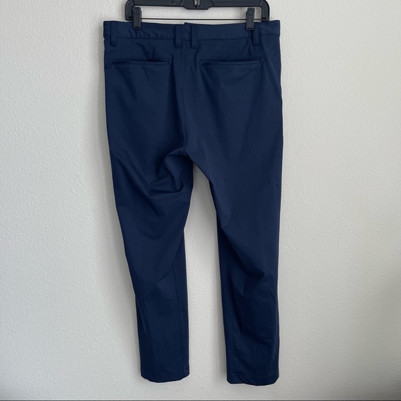 RHONE Commuter Slim Stretch Navy Chino Pants - Picture 4 of 9
